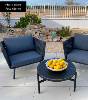 EDEN – Aluminum woven armchair - Image 8