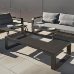 FERMO – Rectangular coffee table 120x80cm with 3-tray design