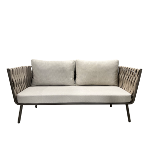 EDEN – 2-seater woven aluminum sofa - Image 4