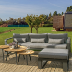 FERMO - Sofa aluminio/agora