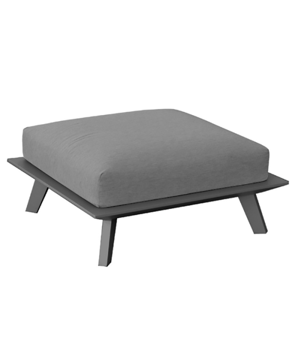 POSEIDON - Pouffe aluminium/polyester