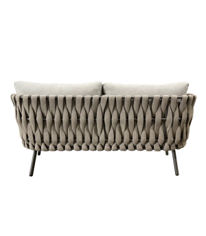 EDEN – 2-seater woven aluminum sofa - Image 5