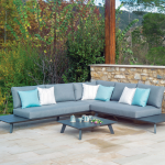 POSEIDON – 3-seater aluminum sofa