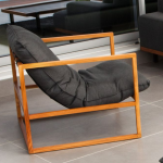 AMBRE - Solid Teak Armchair with Sunbrella Fabric