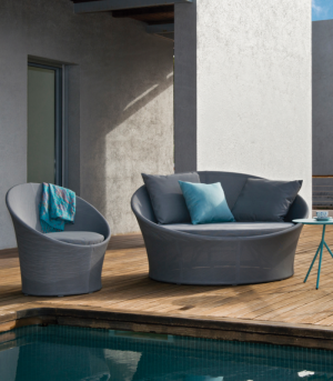 APOLLO - Fauteuil relax en aluminium et harnais avec coussin