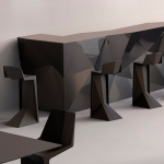 VOXEL - Stackable outdoor stool