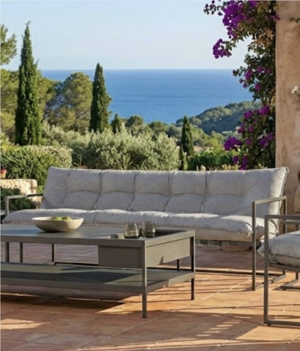 CORAIL - Ensemble lounge 3 pièces (canapé + 2 fauteuils)