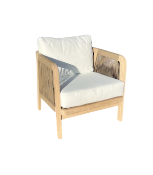 BORNEO - Pack 2 armchairs + 1 sofa 2 seats teak - Image 4