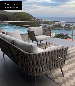 EDEN – Aluminum woven armchair - Image 9