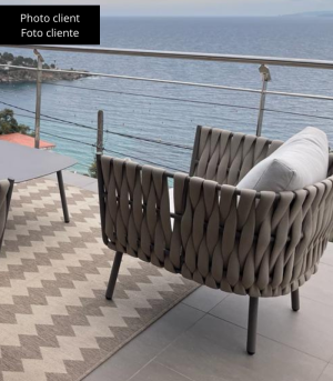 EDEN – Aluminum woven armchair - Image 10