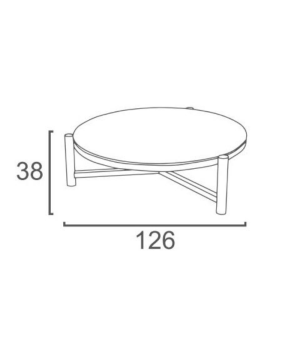 ONYX – Aluminum coffee table - Image 5