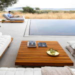 AMBRE - Natural teak coffee table