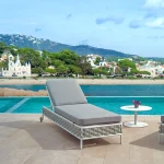 RIO - Sun lounger in Aluminum and Olefin Braiding