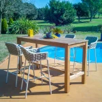 RIO - Aluminum and Olefin Weave Bar Stool
