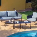 RIO - Mesa de centro de aluminio