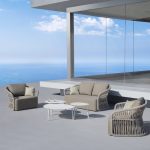 MITO - 2 seater aluminum sofa