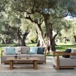 THESEUS Canapé d'extérieur 5 places naturel