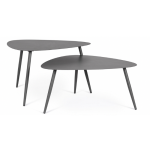 MENORCA - Ensemble de 2 tables d'appoint gigognes