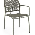 PORTO RICO COLLECTION – Stackable Dining Chair in Steel & Twisted Fiber