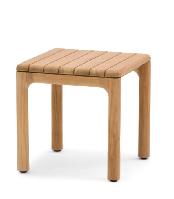 ARUNA - Table d'appoint carrée en teck 45cm