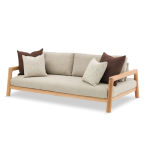 ARUNA – 3-Seater large format outdoor teak sofa