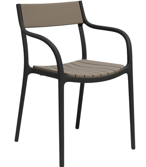 MADISON LAMAS - Chaise d'extérieur empilable