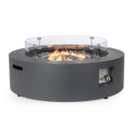 OUTDOOR KITCHEN – Brazero Round Gas Fire Pit Table