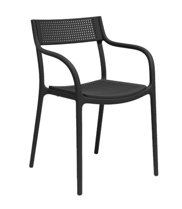 MADISON PUNTOS - Chaise d'extérieur perforée