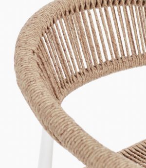 MARTINIQUE - Tabouret de bar empilable en fibre torsadée et aluminium – Image 5