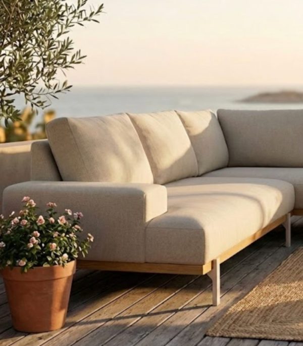 PALMA - Ensemble canapé d'angle (module 2 places + chaise longue)