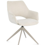 VIVIAN MOON - Silla giratoria con mecanismo de retorno interior