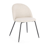 TANYA - Silla de comedor con interior efecto bouclé